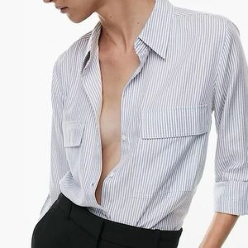 GROUP BY BABATON STRIPED BUTTON UP
